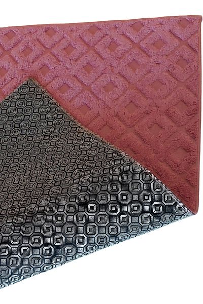 ALANUR Welsoft Tile Bambo Bathroom 2-Pece Σετ Τουαλέτας Φούξια
