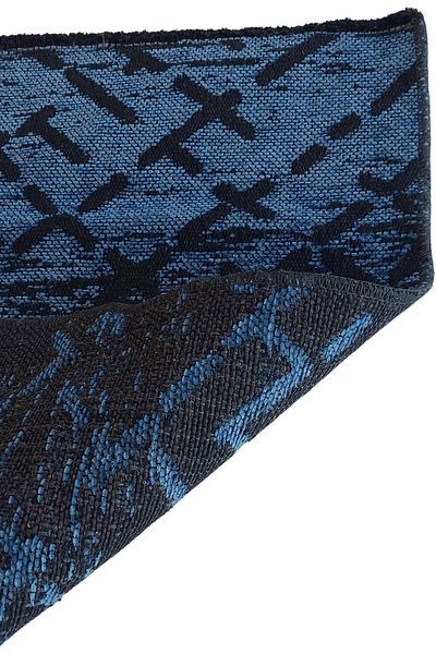 ALANUR Home Roman Chenille Woven Μπάνιο 2 τεμαχίων Σετ Τουαλέτας Antique Blue