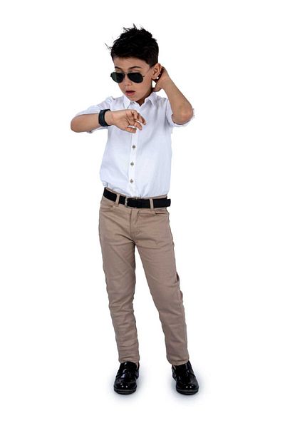 renkli diyar BOY'S BOTTOM TOP SET LONG SLEEVE SHIRT PANT AND BELT SET