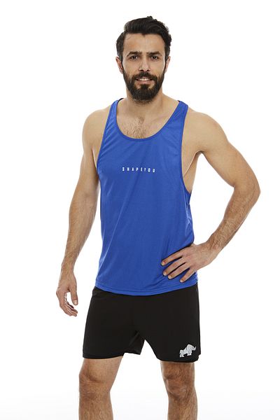 ShapeYou Navy Blue Men's Fitness Athlete Undershirt