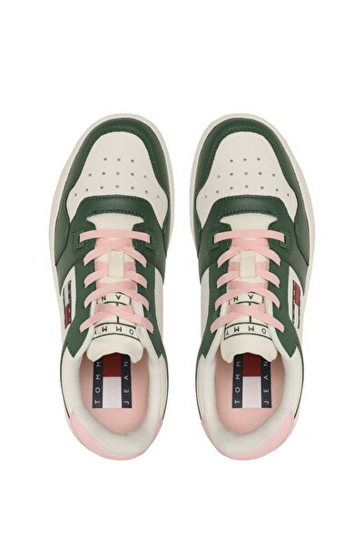 Tommy Hilfiger Kadın Tommy Hilfiger Retro Basket Leather Kadın Sneakers EN0EN02204