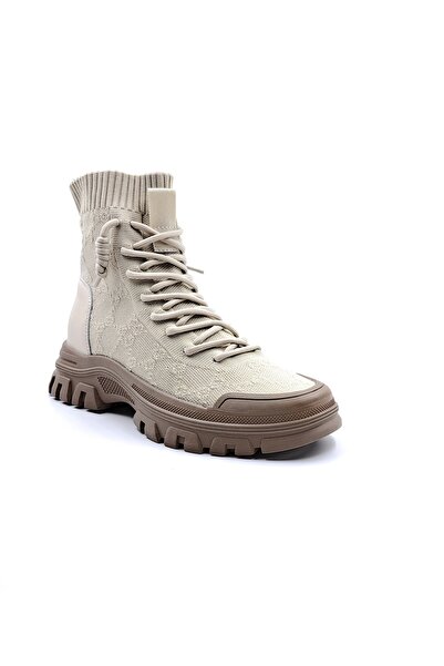 Guja Likralı Tekstil Bej Renk Çorap Postal Bot