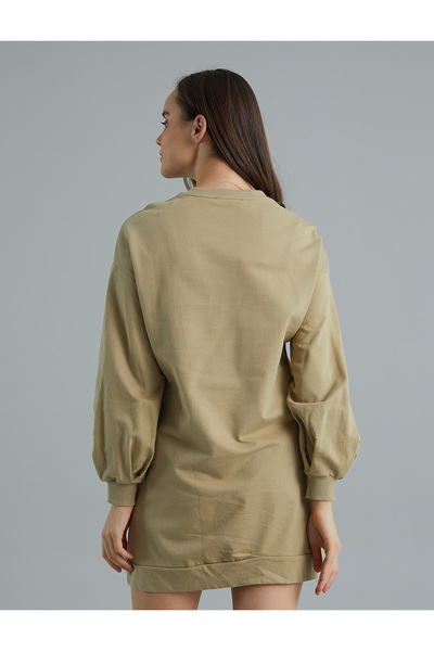 PAULMARK Balloon Sleeve Tunic Dress