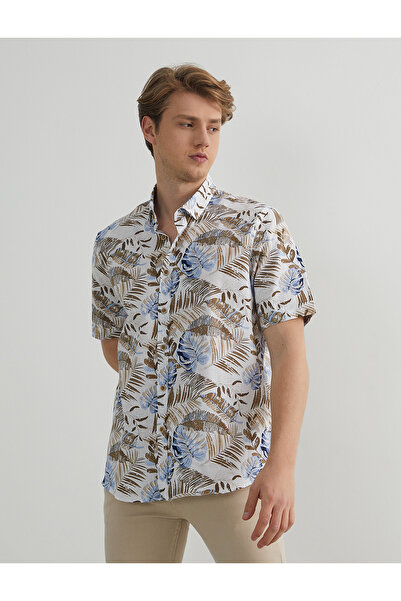 PAULMARK Κοντομάνικο πουκάμισο με σχέδια