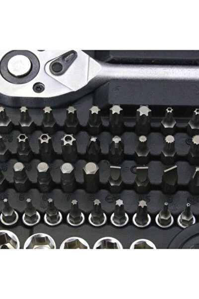 STAXX POWER Germany Cr-v Max 1/4 Cırcırlı 216 Parça Lokma Anahtar Takımı Oto Tamirci Full Tam Set