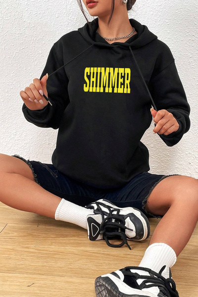 Trend Sizde Hanorac oversize cu imprimeu Shimmer unisex