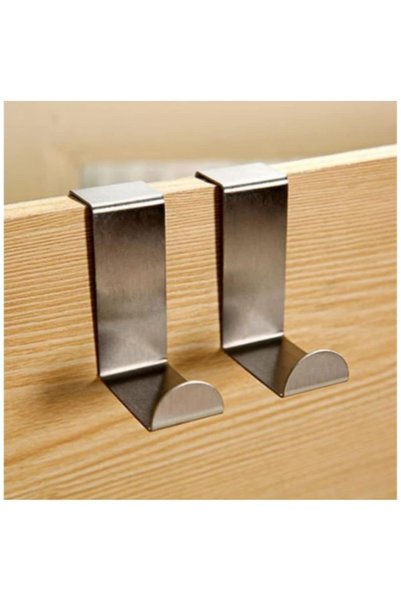 Mova Dizayn Metal Over The Door Hanger Clothes Rack Stainless Steel Hooks Metal Double Hook Clothes Hanger For Home