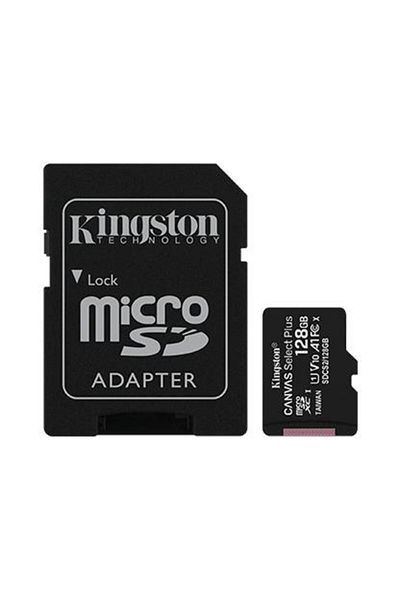 Kingston بطاقة مايكرو SDHC سعة 128 جيجابايت