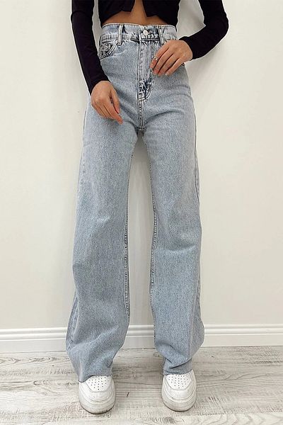 Livik Pantaloni casual din Lycra argintiu cu talie înaltă (super înalți.)