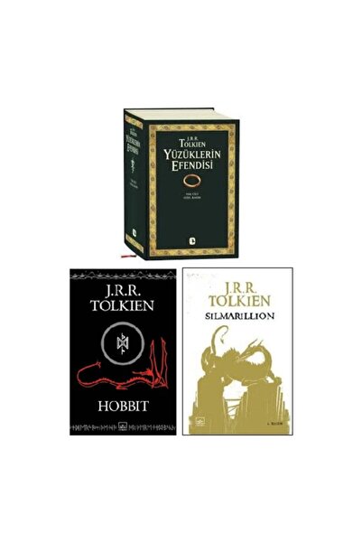 İthaki Yayınları Tolkien Kitapları Yüzüklerin Efendisi 3 Kitap Set - Tek Cilt - Hobbit - Silmarillion