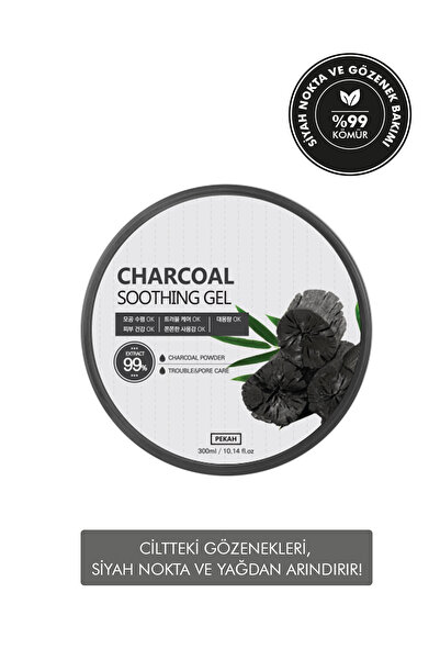 PEKAH Kömür Özlü Siyah Nokta Ve Gözenek Karşıtı Nemlendirici Jel 300ml Charco...