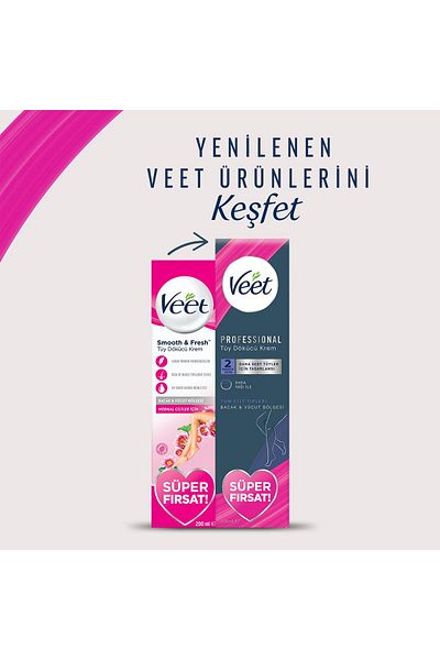 Veet 200x3 Women's Professional Cream Hair Remover Set