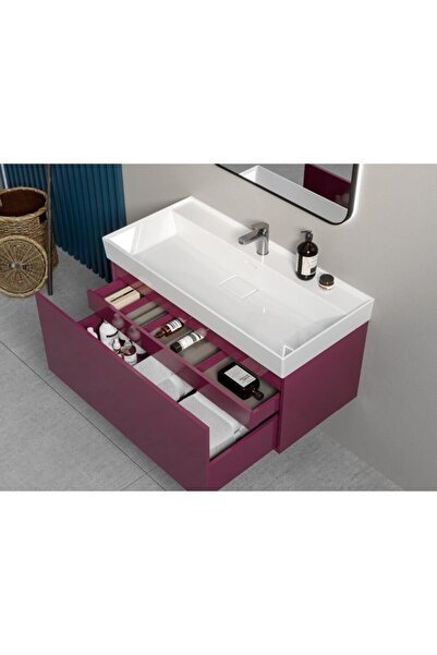 Turkuaz Sharp Etajer Uyumlu Lavabo,80x48 Cm