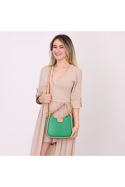 Levidor Women's Bag, Women's Shoulder Bag, Women's Handbag, with Removable Accessories (24x18x7.5cm)