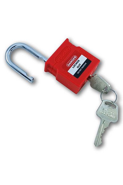 babikamium Universal Labeled Lock Safety Padlock 25mm Red