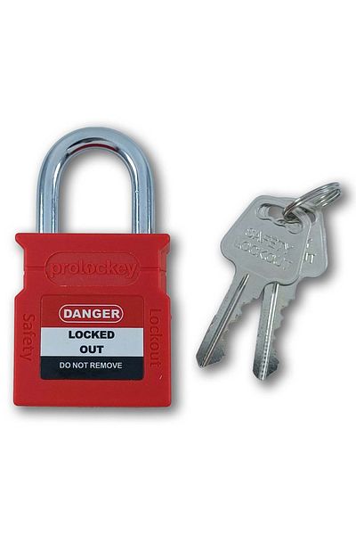 babikamium Universal Labeled Lock Safety Padlock 25mm Red