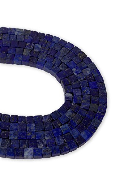 Dünya Doğal Taş Σειρά πέτρας Lapis 4x4 MM