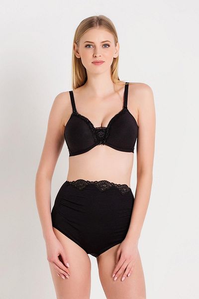 Magic Form Women's Black Thin Sponge Nursing Bra C5T7N6O1