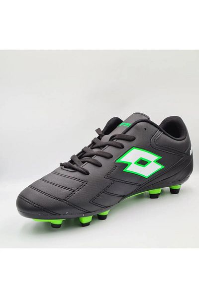Lotto Men's Black-Green Football Boots Ratron Fg 3Pr