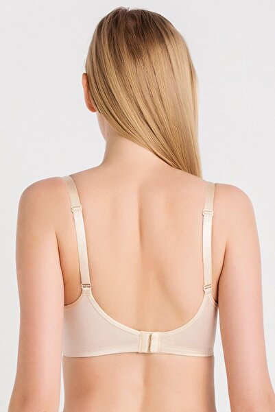 Magic Form Plain Fabric Skin Thin Sponge Large Size Gathering Bra C5T7N3O8