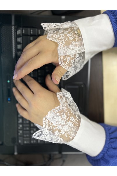 CNG MODA ayarlanabilir sahte manşet dantelli dekoratif
