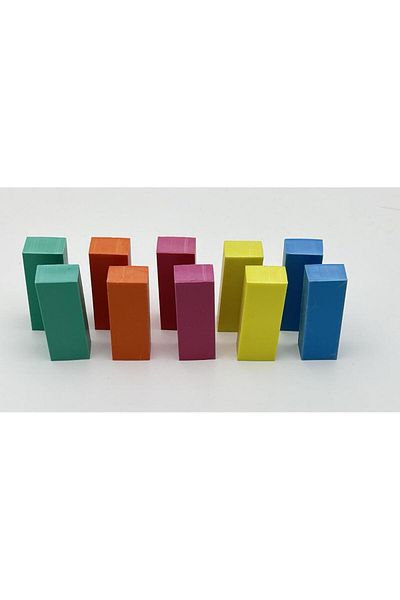 Parrot 10 Colorful Large Eraser Set