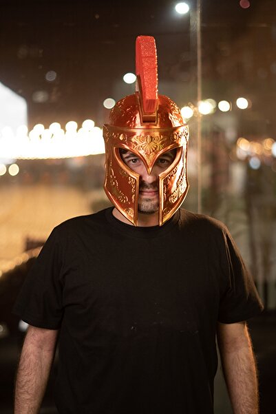 TuransoyCraft Sparta Kaskı 300 Spartalı Kask Giyilebilir
