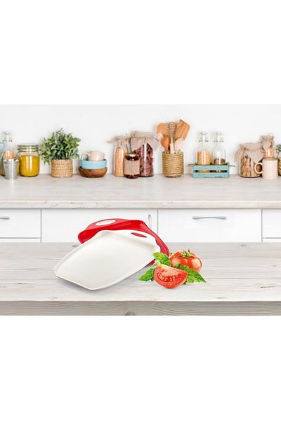 Panoramas Home Red Special Design Luxury Hard Plastic Unbreakable Small Cutting Board Mat