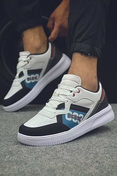FLY STEP Λευκό Μαύρο Καθημερινό Άνετα Ορθοπεδικά Αθλητικά Παπούτσια και Παπούτσια Περπάτημα