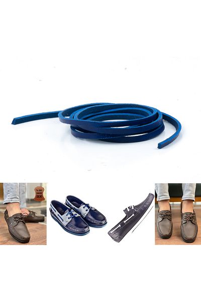 AiryFooT Leather Shoelaces, Nubuck Timberland Dexter Etc. Leather Laces Suitable for Shoes, 1 Piece - 100 cm