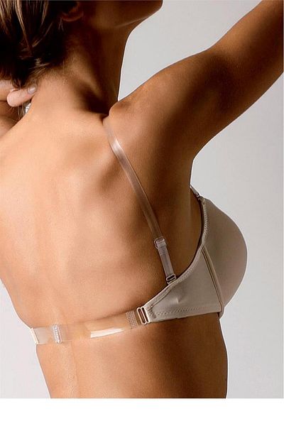 Magic Form Skin Front Clip Back and Strap Push-Up Bra with Transparent Sponge C2T0N3O0