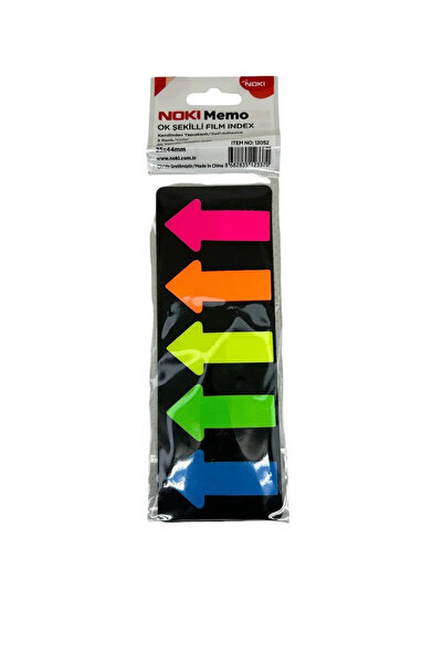 SEYFİKİRTASİYE Arrow Shaped Transparent Film Index (5 COLORS X 20 SHEETS)