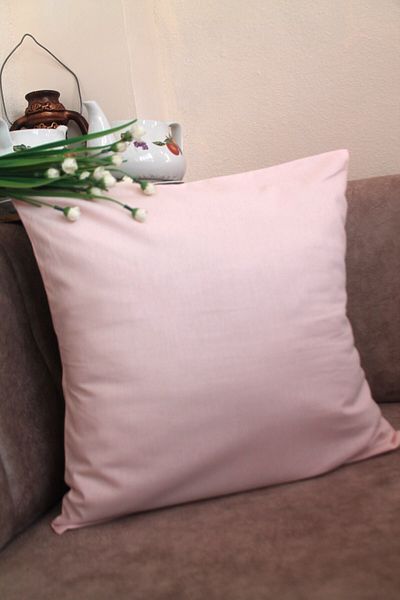 Emtory Home Κάλυμμα μαξιλαριού ριχτάρι χωρίς φερμουάρ Vanilla Flower Premium 100% βαμβακερό 43x43cm Μαξιλάρι κρεβατοκάμαρας
