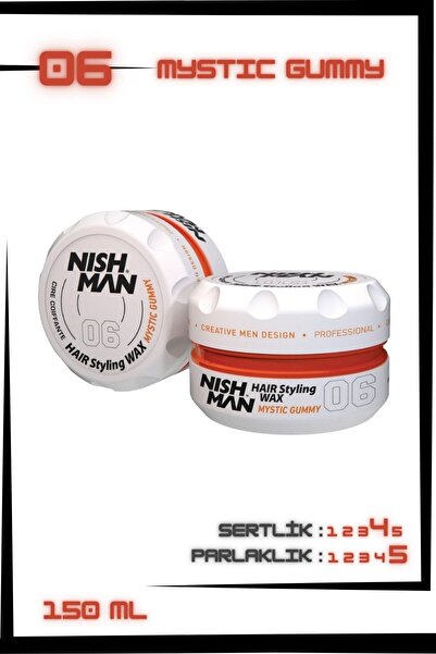 NISHMAN 06 Saç Şekillendirici Ultra Sert Parlak Wax 150 ml