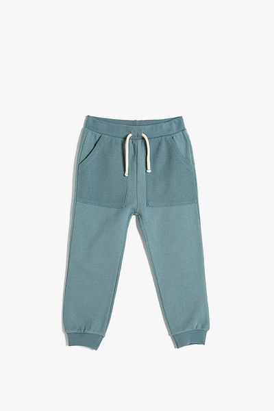 Koton Baby Boy Basic Jogger Tracksuit Bottom with Tie Waist and Pocket Detail 4WMB4