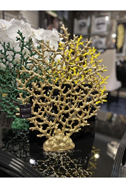 KARCILAR HOME STORE Karcılar Home Store ev aksesuarı dik dal Mercan altın renkli