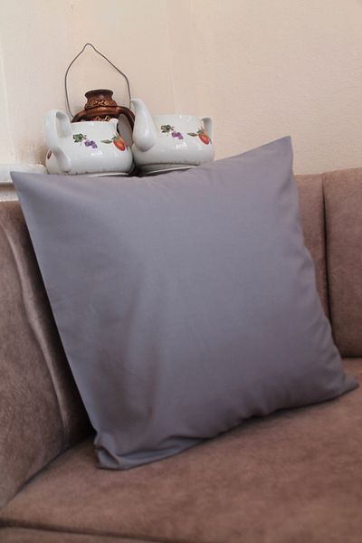 Emtory Home Husă de pernă Gri închis Premium 100% bumbac fără fermoar 43x43cm
