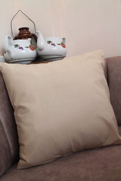 Emtory Home Cappuccino Premium 100% bavlna bez zipsu obliečka na vankúš 43x43cm