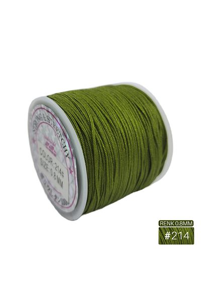Getshop Alışveriş Pazarı Κολιέ Σχοινί Βραχιόλι Σχοινί Αλεξίπτωτο Σχοινί 50 μέτρα 0,8 χιλιοστά Ποικιλία χρωμάτων