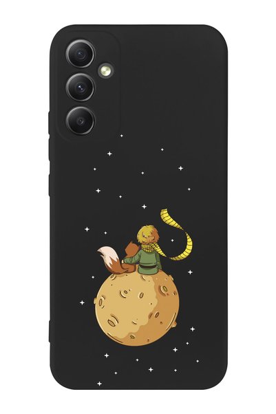 shoptocase Galaxy A34 5g Compatible Little Prince and Moon Design Phone Case