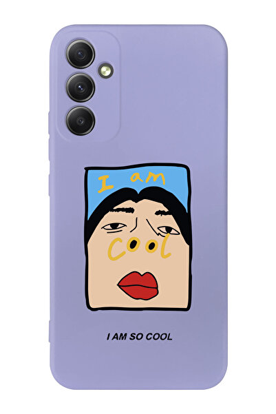 shoptocase حافظة هاتف متوافقة مع هاتف Galaxy A34 5G بتصميم I'm Cool