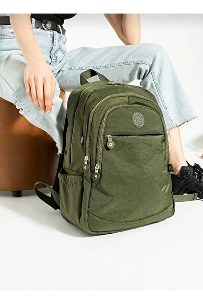 MEGA ГОЛЯМА УЧИЛИЩНА ЧАНТА ЗЕЛЕНА УНИСЕКС ВОДОУСТОЙЧИВА