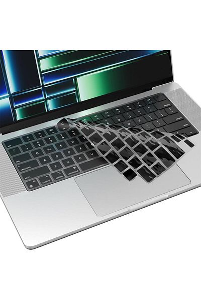 Nezih Case ماك بوك اير M2 15 بوصة 2023 لوحة مفاتيح Q تركية رفيعة وحافظة واقية