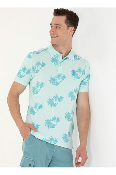 U.S. Polo Assn. Πόλο Ασν. Πράσινο ανδρικό μπλουζάκι πόλο - VERONA