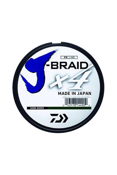 daiwa J-Braid 4B Koyu Yeşil 0,21mm 135m İp Misina
