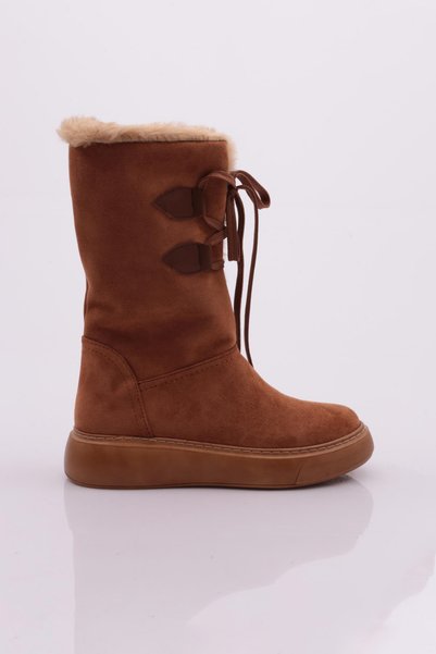 DGN S-18-22K Women's Button Detailed Fur Inside Boots
