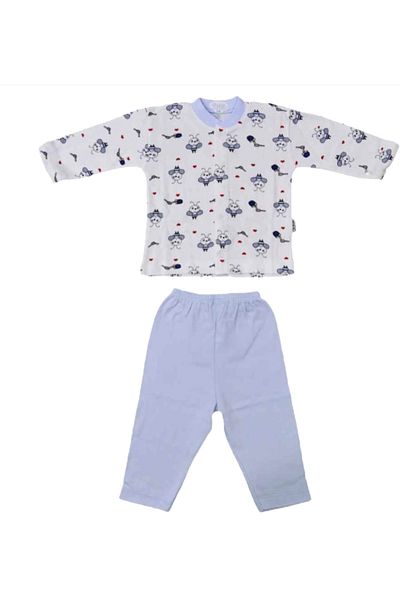 Sebi Bebe Baby Pajama Set with Open Front Snaps