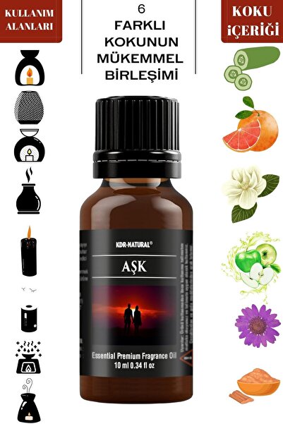 kdr natural Aşk Banyo Kokusu Oda Kokusu Buhurdanlık Yağı Buhurdanlık Yağ Uçuc...