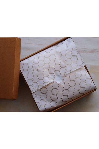 demontecraft Gold Honeycomb Pattern Pelur Paper Pelur Paper 10 Pieces