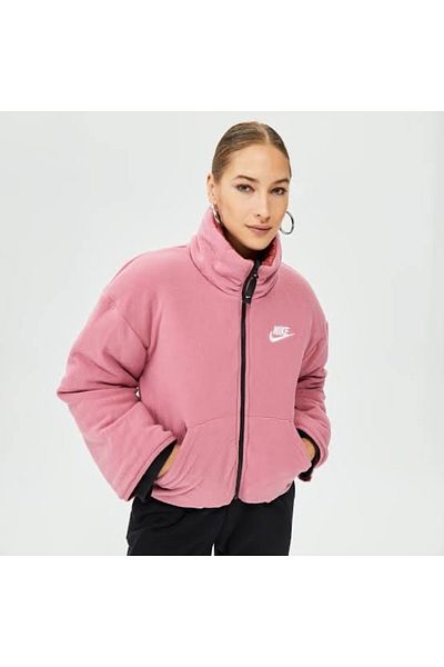 Nike سترة رياضية Therma-FIT Repel ذات وجهين باللون الوردي للسيدات